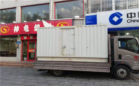 胡场镇出租发电机施工案例